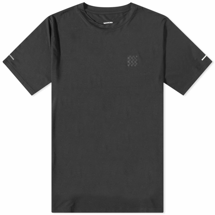 Photo: Manors Golf Men's Course Bamboo T-Shirt in Black