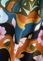 Lug Von Siga Marina Printed Satin Midi Dress Multicoloured