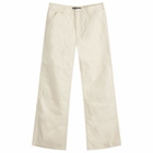 Acne Studios Men's Palma Canvas Face Trousers in Oatmeal Melange