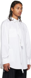 Parnell Mooney White Tie Shirt