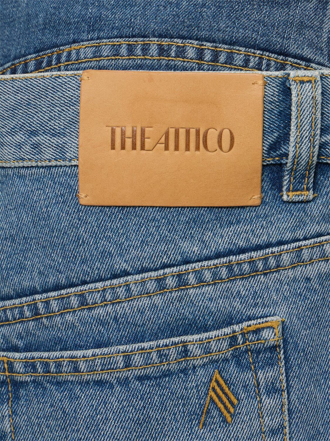 デニム・ジーパン THE ATTICO Tape jeans The Attico tape-detail Jeans | Blue | FARFETCH