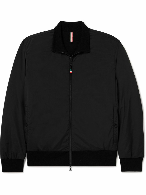 Photo: Orlebar Brown - Sedgeley Reversible Shell and Merino Wool Padded Bomber Jacket - Black