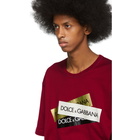 Dolce and Gabbana Red Tape Logo T-Shirt