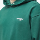 Represent Men's Owners Club Popover Hoody in Racing Green