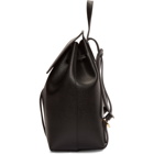 Mansur Gavriel Black Mini Saffiano Leather Backpack