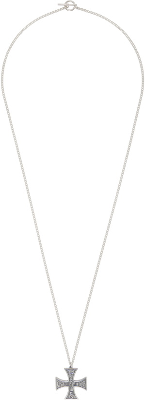 Photo: Enfants Riches Déprimés Silver Cross Logo Necklace