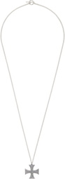 Enfants Riches Déprimés Silver Cross Logo Necklace