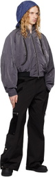 CMMAWEAR Purple Anatomical Parachute Bomber Jacket
