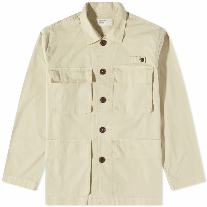 Photo: Universal Works Men's Photographers Overshirt in Stone