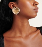 Dolce&Gabbana DG faux pearl gold-plated clip-on earrings