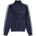 AMI Men's Track Quarter Zip in Nautic Blue