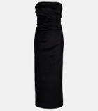 Tove Sabella velvet midi dress