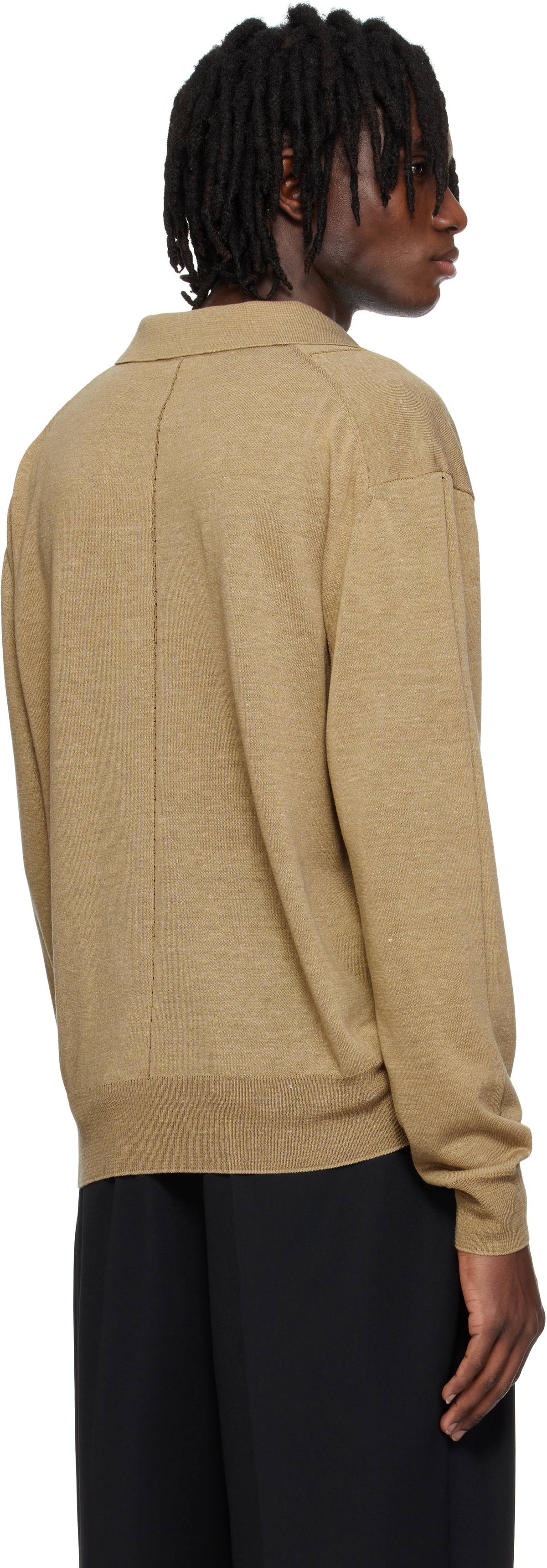 RECTO Beige Vintage Daddy Knit Polo Recto