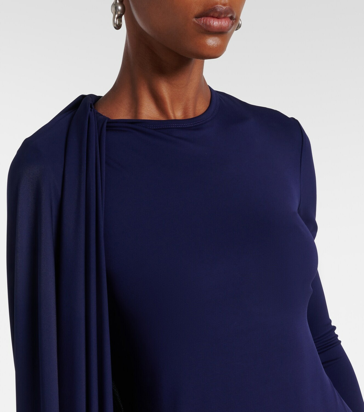 Sportmax Ariete 1234 draped jersey maxi dress