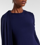 Sportmax Ariete 1234 draped jersey maxi dress