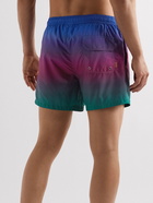 Missoni - Straight-Leg Mid-Length Logo-Print Degradé Swim Shorts - Purple