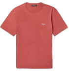 Ermenegildo Zegna - Logo-Embroidered Cotton-Jersey T-Shirt - Men - Red