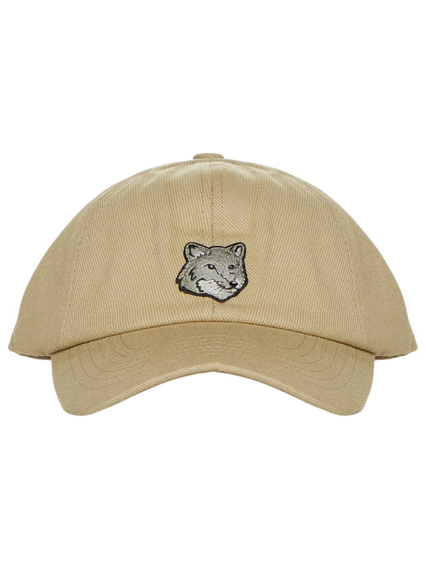 Photo: Maison Kitsuné Bold Fox Head Cotton Baseball Cap
