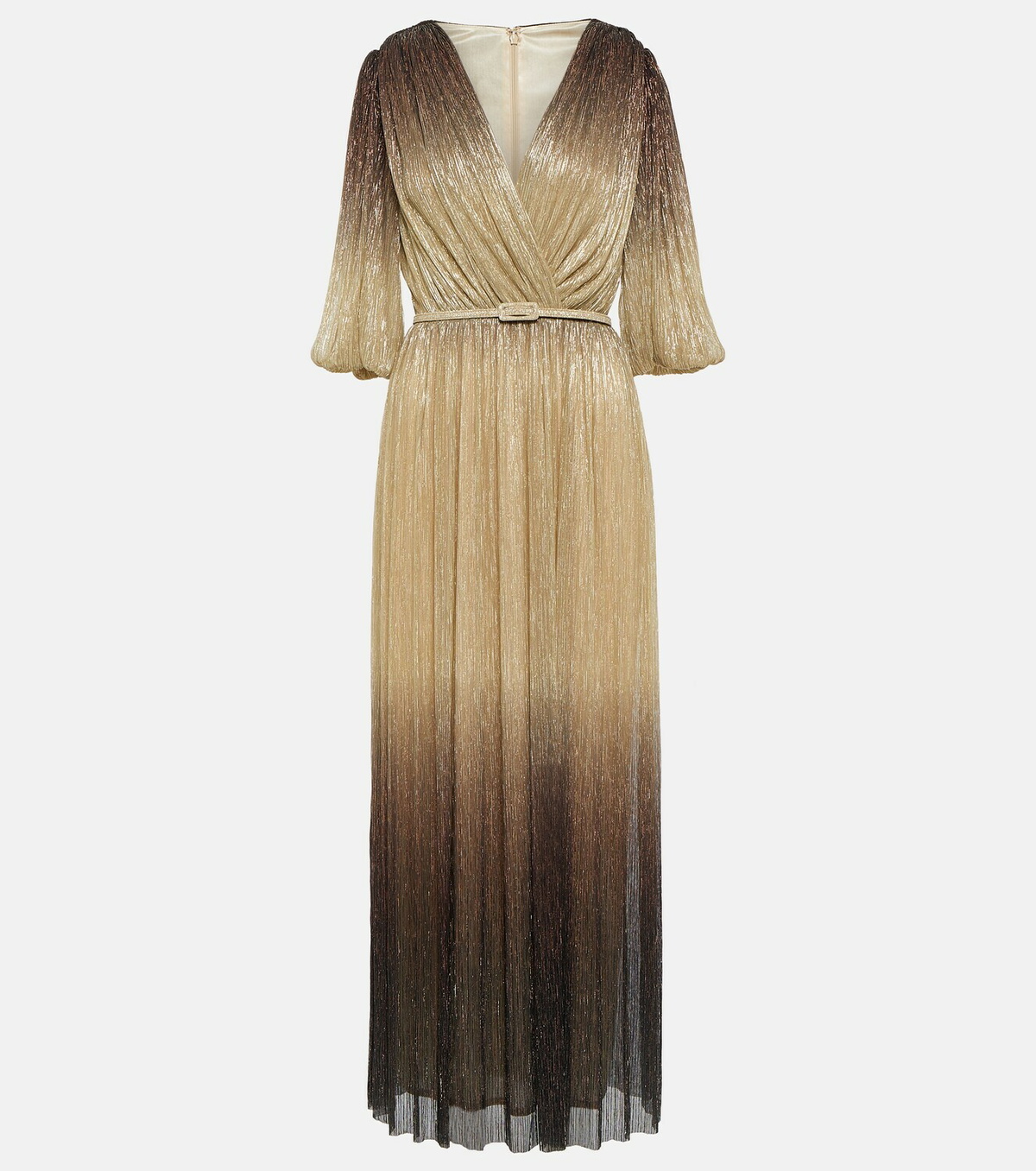 Costarellos Ellery pleated lurex gown Costarellos Costarellos Ellery pleated lurex gown Costarellos
