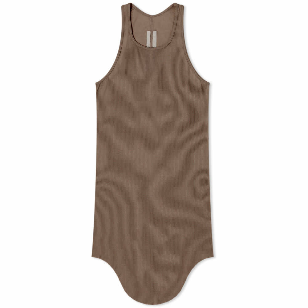 Rick Owens Women's Basic Rib Tank Top in Dust Rick Owens