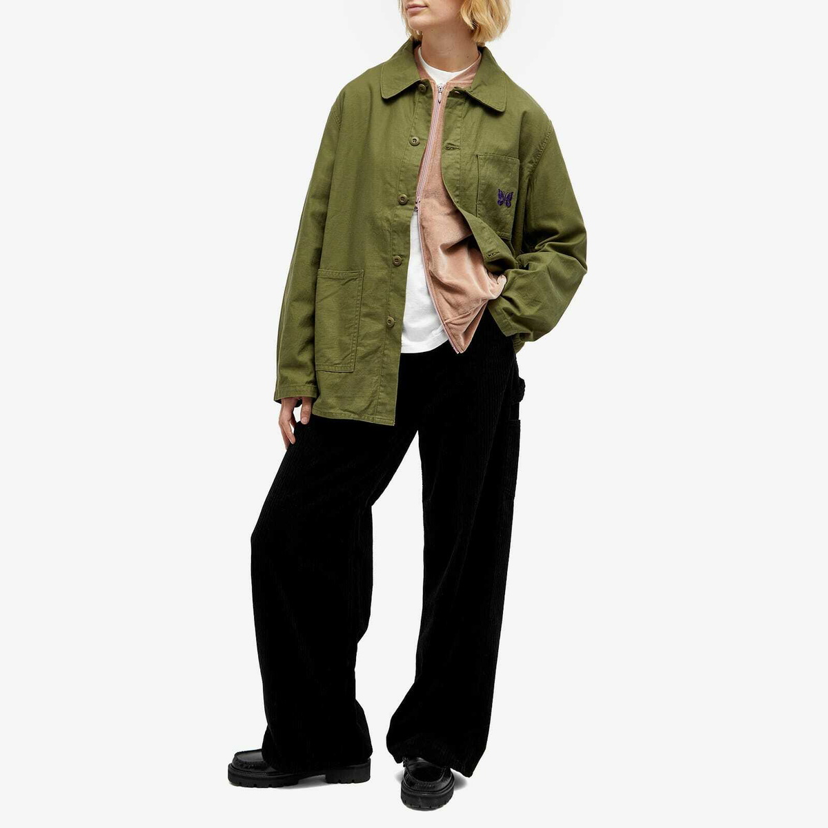 NEEDLES COVERALL 10OZ DENIM PYTHON JACQUARD Coverall