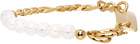 IN GOLD WE TRUST PARIS SSENSE Exclusive Gold Chain & Bead Bracelet