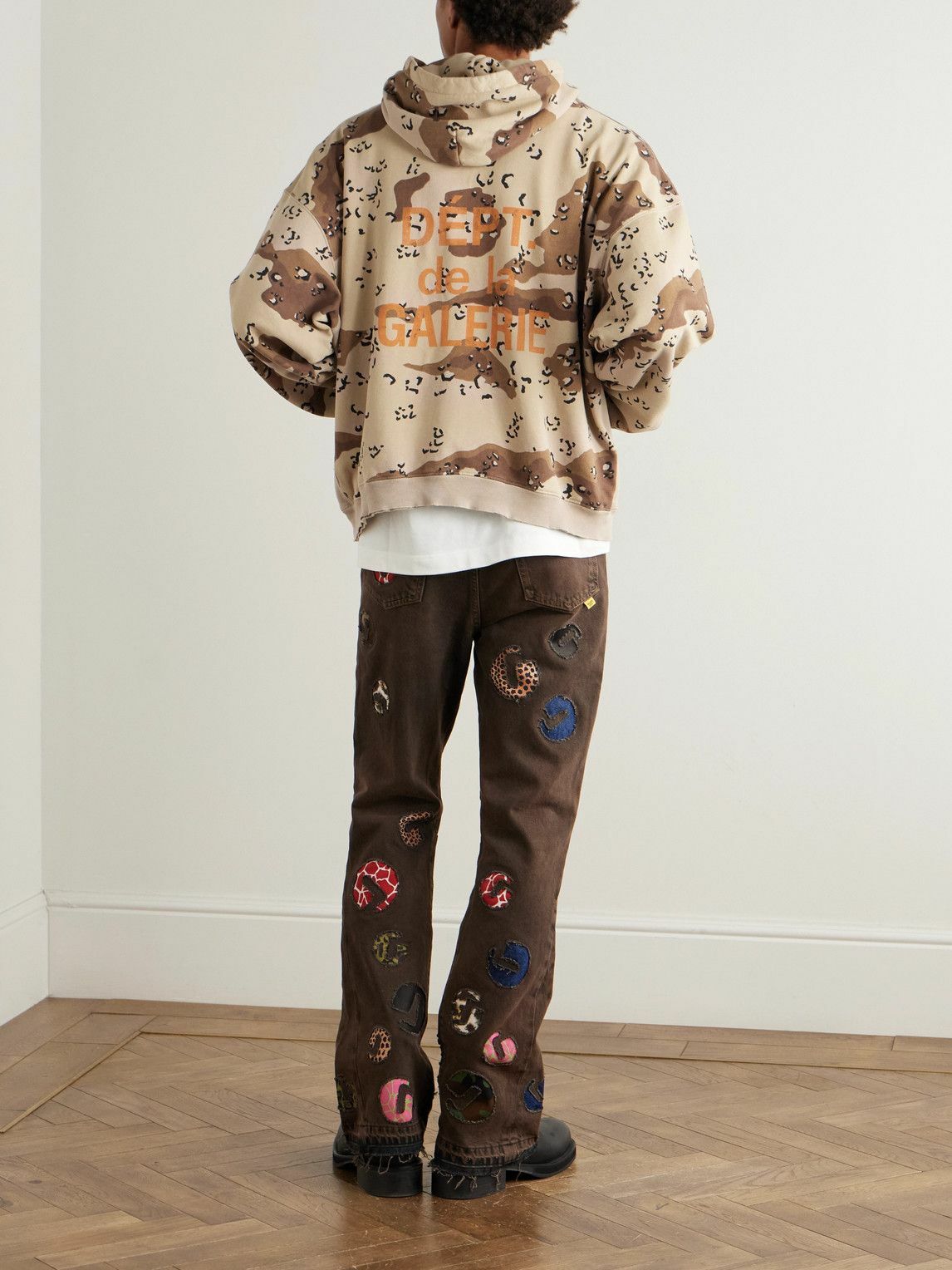 Gallery Dept. - Camouflage-Print Cotton-Jersey Hoodie - Neutrals