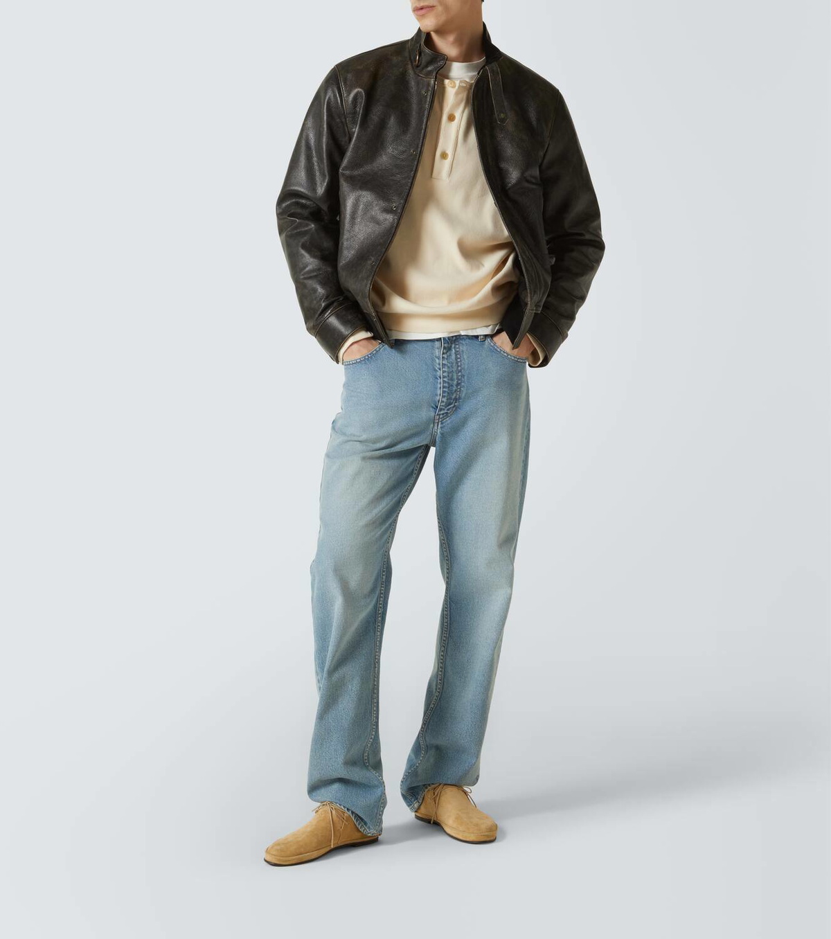 The Row Edrice leather jacket The Row
