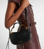 McQueen Wishbone Mini leather top-handle bag