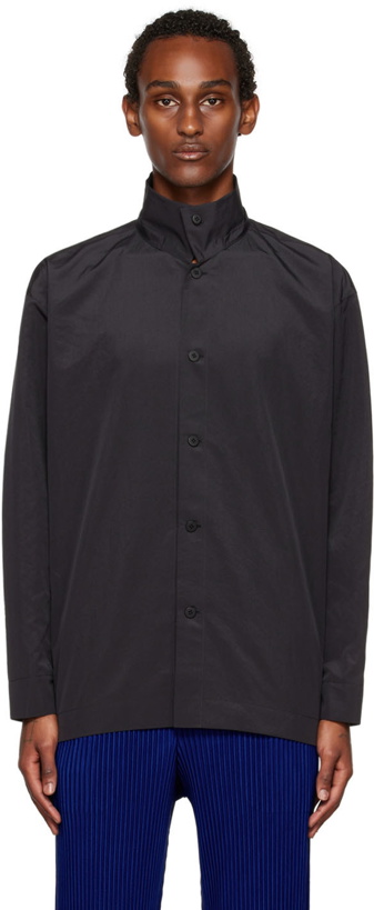 Photo: Homme Plissé Issey Miyake Black Packable Shirt