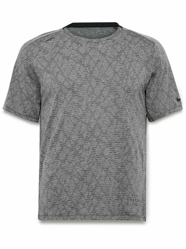 Photo: Nike Running - Run Division Slim-Fit Dri-FIT ADV TechKnit T-Shirt - Gray