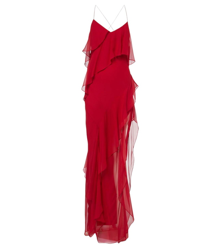 Photo: The Sei Ruffled silk chiffon gown