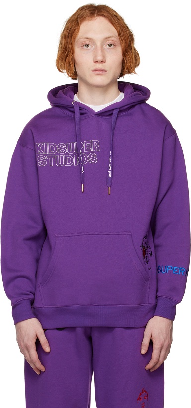 Photo: KidSuper Purple Super Hoodie