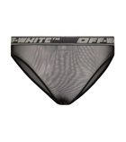 Off-White - Logo mesh briefs