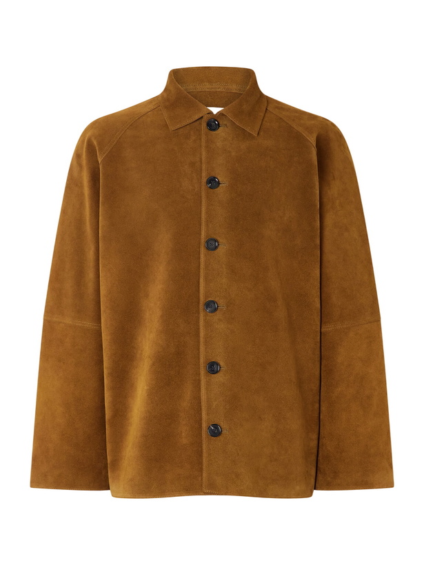 Photo: Studio Nicholson - Bowe Suede Jacket - Brown