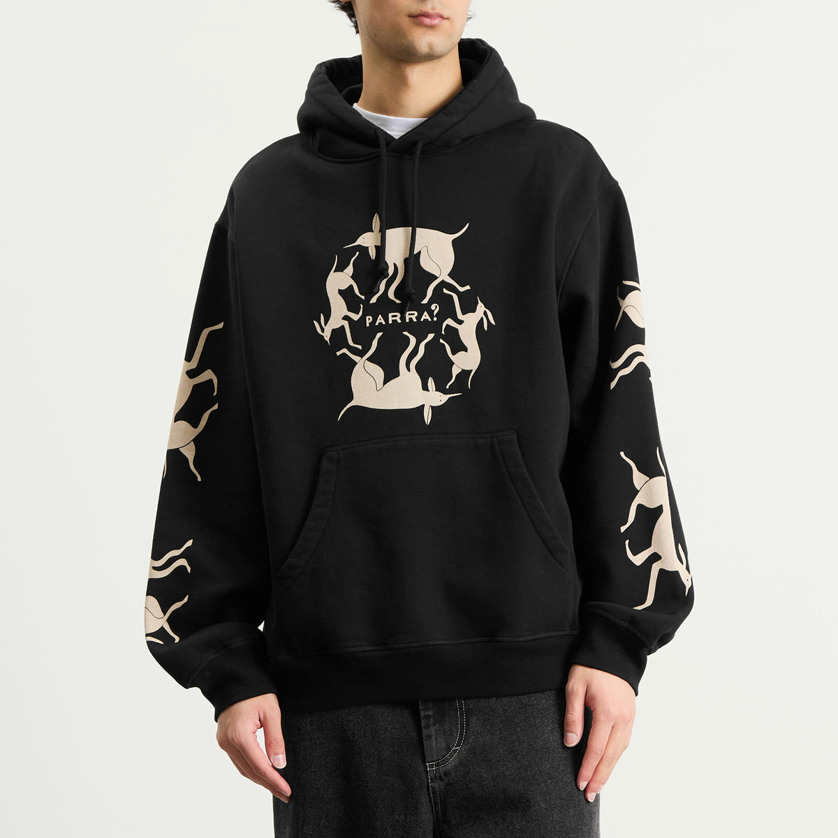 By Parra Men's Non Grand Café Hoodie in Black