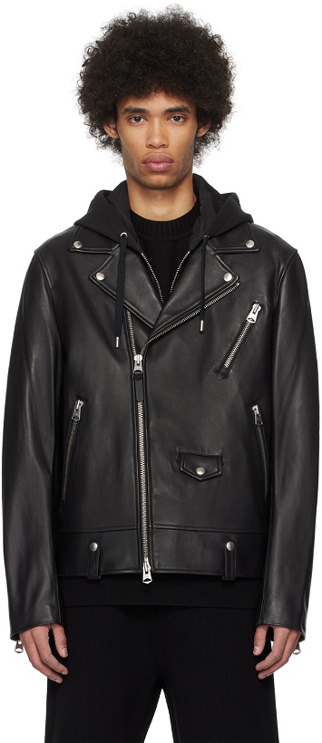 Photo: MACKAGE Black Magnus-CN Leather Jacket