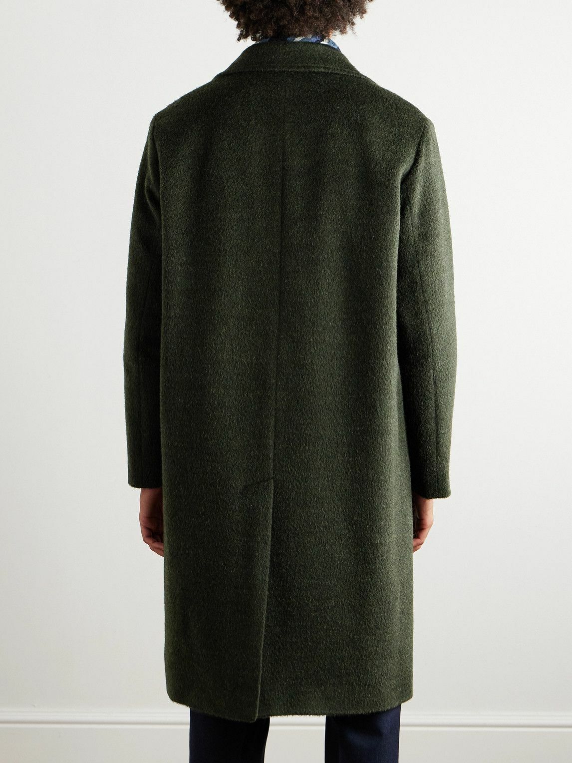 Loro Piana - Gibson Brushed Woven Coat - Green Loro Piana