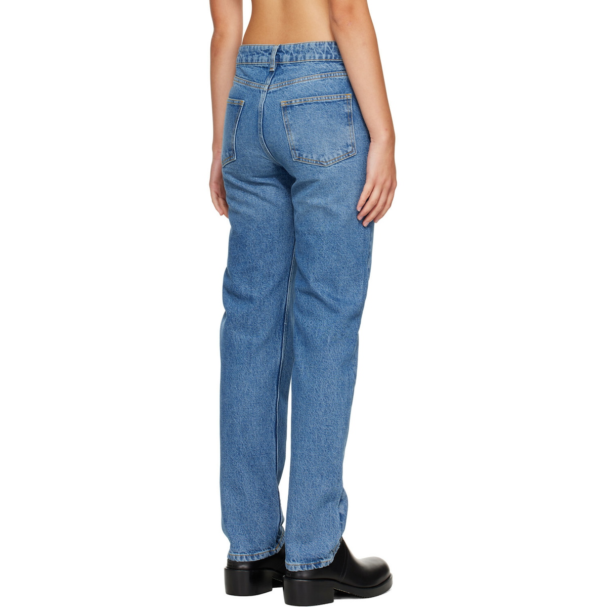 Stefan Cooke Blue Braided Jeans
