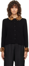 Sleeper Black Carmela Knitted Cardigan