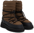 SUICOKE Brown BOWER-TRevab-HI-LACE Boots
