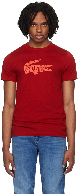 Photo: Lacoste Red Croc Print T-Shirt