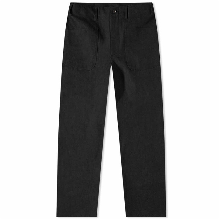 Photo: Engineered Garments Workaday Men's Utility Pant in Black Cotton Heavy Twill