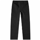 Engineered Garments Workaday Men's Utility Pant in Black Cotton Heavy Twill