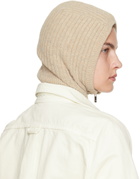 OPEN YY Beige Zip Balaclava