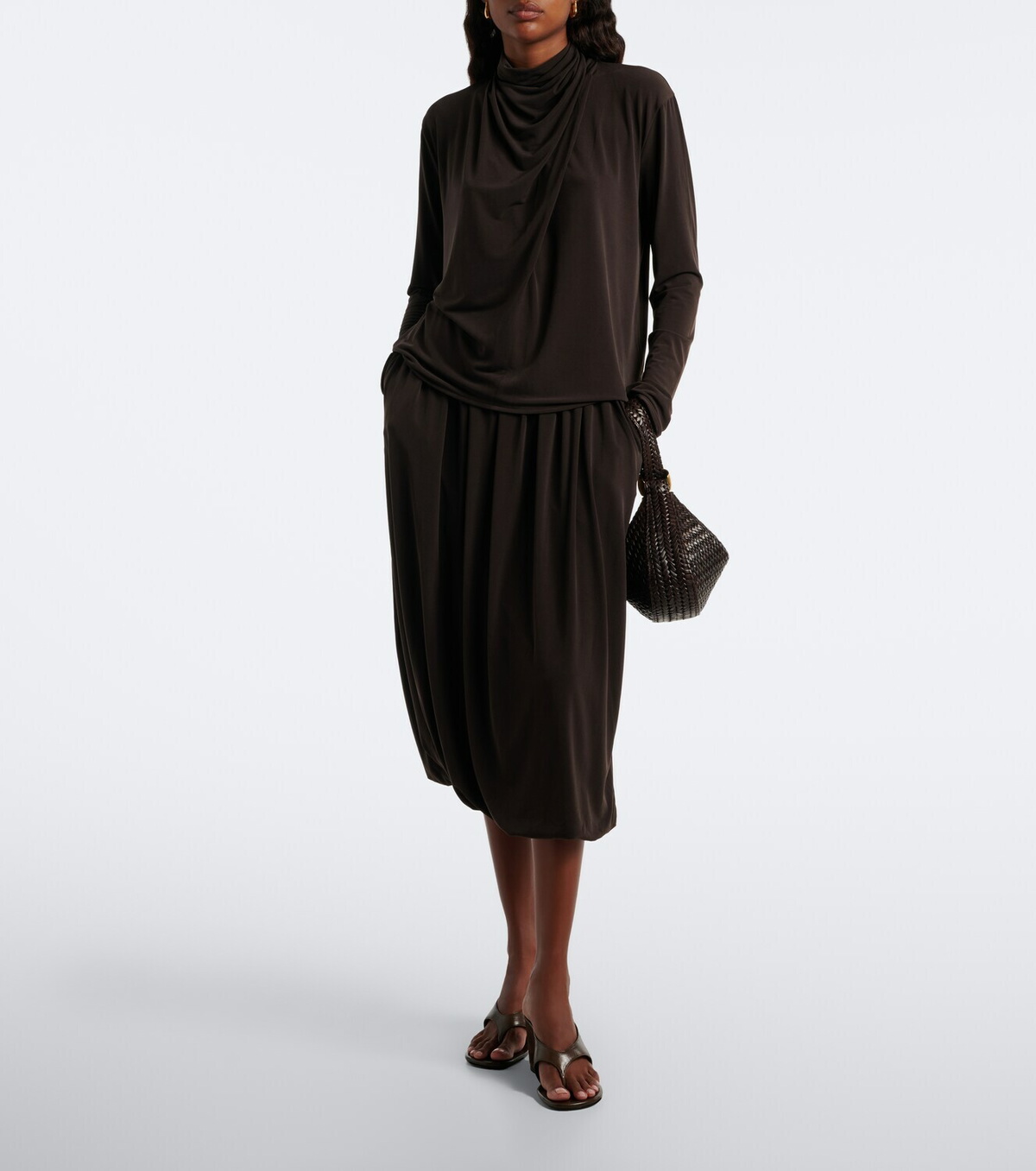 Vince Draped jersey top