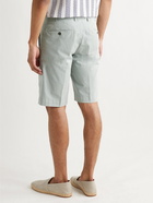 CANALI - Stretch-Cotton Twill Shorts - Green