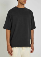 Jacquemus Le Tshirt Torneo Logo Cotton T-shirt Navy