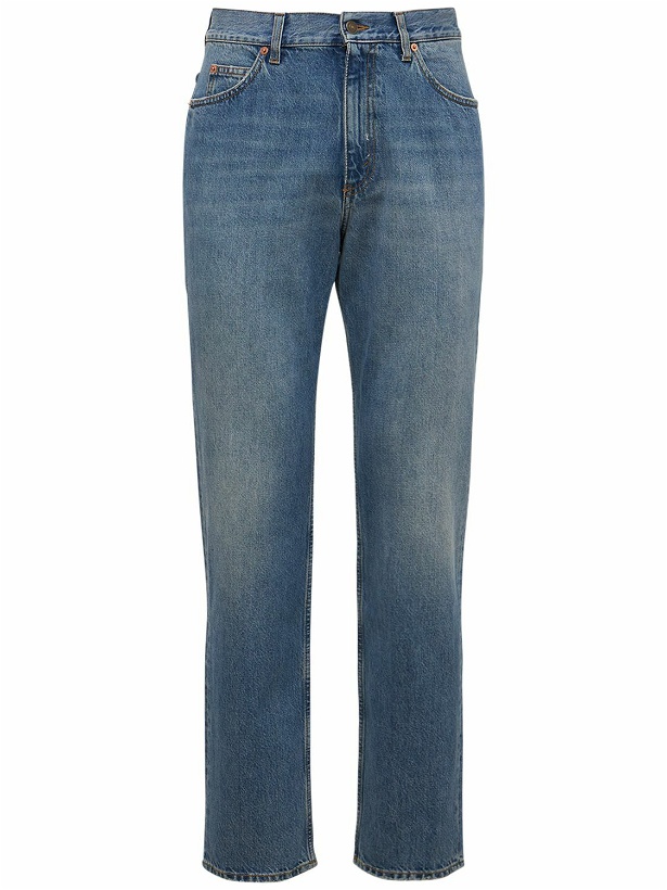 Photo: GUCCI - Straight Leg Cotton Denim Jeans