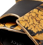 Versace - Barocco Printed Leather Boxing Gloves - Men - Black